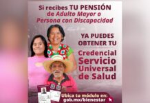 Continúa el registro de Adultos Mayores y Personas con Discapacidad a la credencial del Servicio Universal de Salud