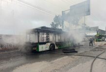 Realizan investigaciones para determinar causas de incidente en unidad de transporte