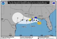 Se fortalece la Tormenta Tropical Bertha