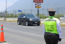 Implementa Monterrey operativo carrusel en Carretera Nacional para reducir velocidad