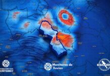 Alertan en Nuevo León por el alto riesgo de downbursts, por los vientos esperados el domingo