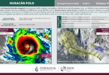 Huracán Polo mantiene categoría 5; prevén lluvias y oleaje intenso