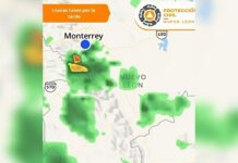Esperan lluvias, viento y actividad eléctrica para esta tarde-noche en Nuevo León