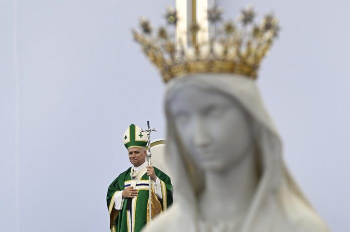 El papa León XIV visita Lourdes