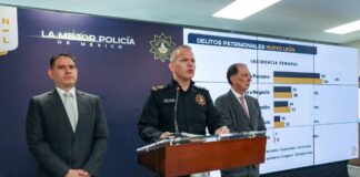 NL reporta reducción de 76% en homicidios y baja en robos