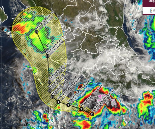 Dos ciclones amenazan costas de México; depresión tropical podría convertirse en huracán ‘Simón’
