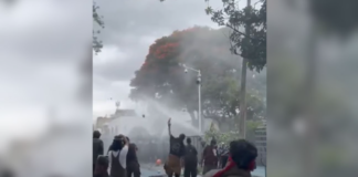 Exige Sheinbaum a Pablo Lemus explicaciones por uso de gas lacrimógeno en marcha por el agua en Jalisco